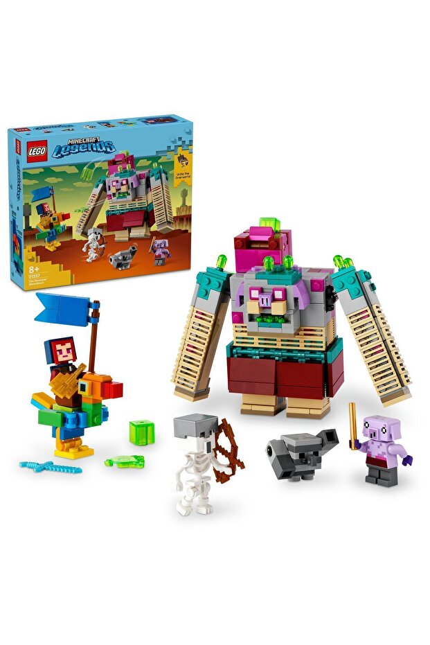 Minecraft Legends Eater Encounter 21257 - Construction Set for Ages 8 and Up (420 Pieces)