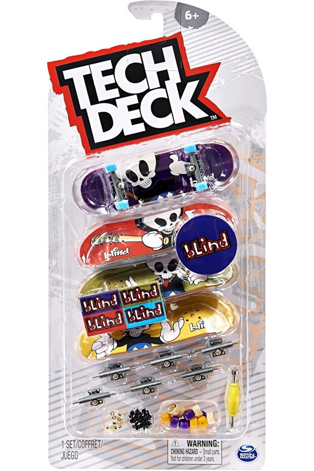, Ultra DLX Fingerboard 4-Pack, Skateboards, Collectible and Customizable Mini Skateboards,
