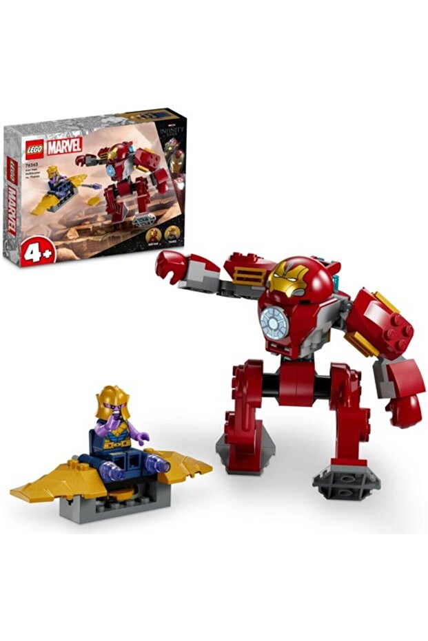 Marvel Iron Man Hulkbuster vs Thanos 76263 – Construction Set for Ages 4 and Up (66 Pieces)