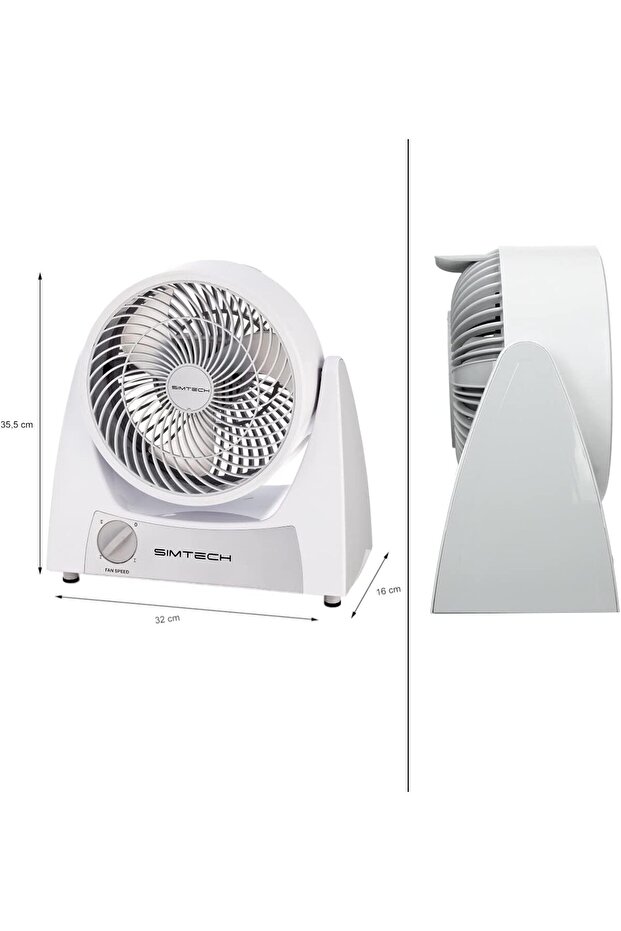 Simtech KM-1724 Masaüstü Vantilatör - 2