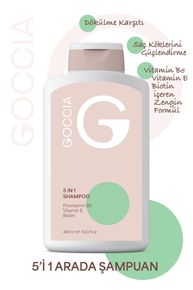 Goccia 5'i 1 Arada Dökülme Karşıtı Şampuan 400ml - 4
