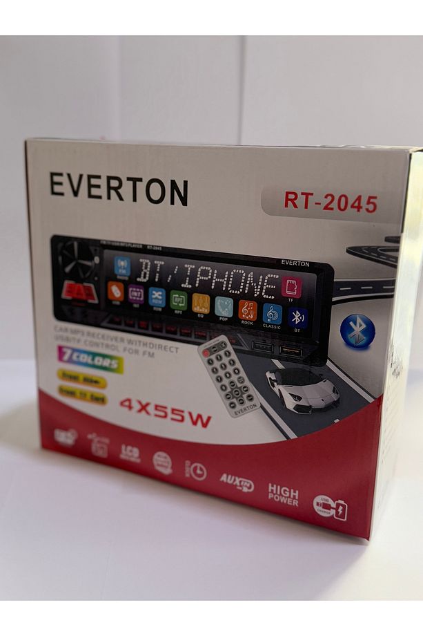 Everton Rt-2045 LCD Ekran 7’renk Bluetooth 4x55watt Oto teyip - 1
