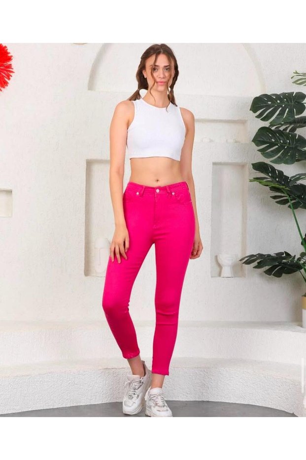Lycra Full Stretchy Skiny Skinny Leg Women's Trousers