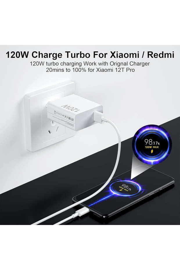 120 Watt Turbo Şarj Seti Hızlı Type-C Saniyeli - 2