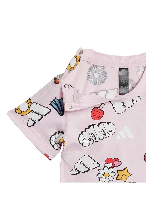Pembe Bebek Eşofman I Fun Aop Set Jı6235 - 3