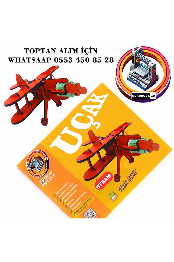 Stem Proje Eğitim Deney Seti Uçak Modeli - 1