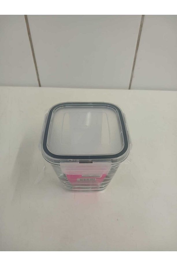 FEYZADE Fresco Kilitli Cam Saklama Kabı Seti 4 Adet 700cc GRİ Kapaklı (FRS-228) - 4