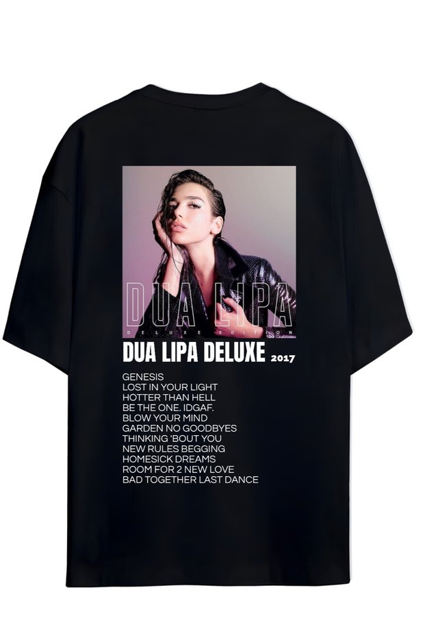 Dua Lipa Deluxe Back and Chest Design Unisex Tshirt