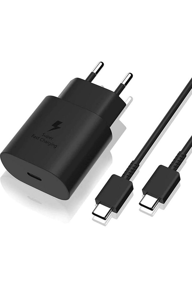 25W Type-c Çıkışlı Başlık Adaptör ve Type-c To Typec Pd 1m Kablo Hızlı Şarj Seti - 1