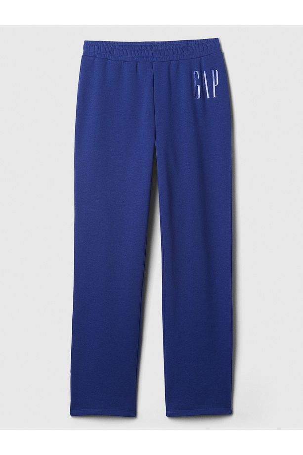 Kadın Mavi Gap Logo Bootcut Pull-On Fleece Eşofman Altı - 2