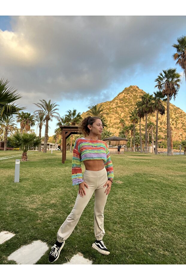 El Örgüsü Crop Top - 4