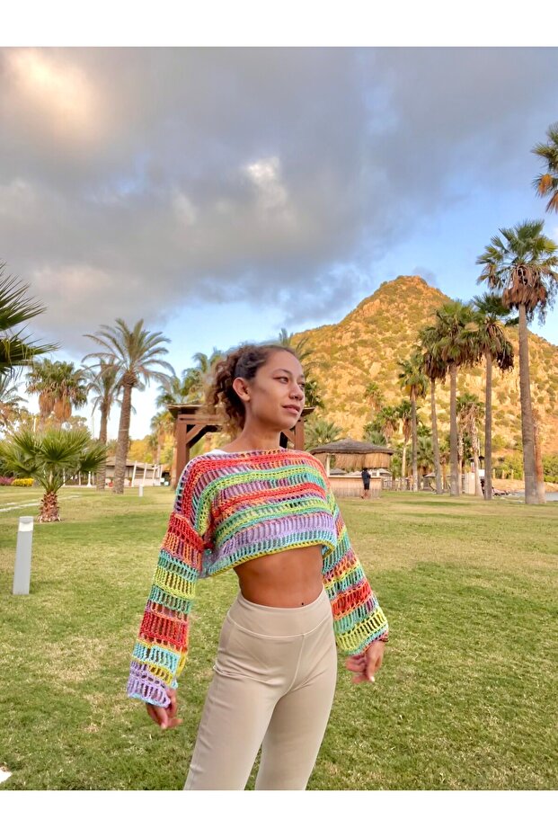 El Örgüsü Crop Top - 2