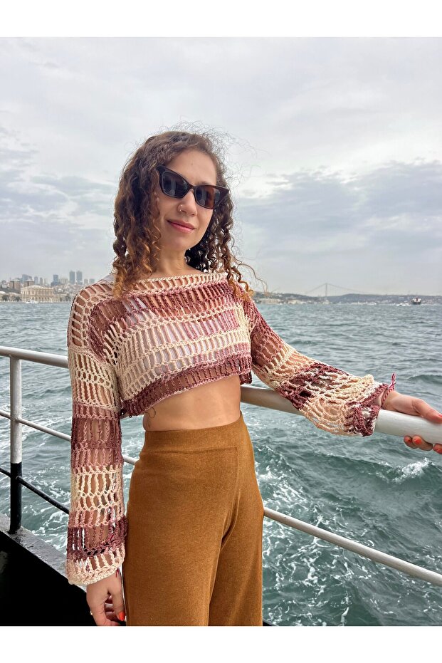 El Örgüsü Crop Top - 3