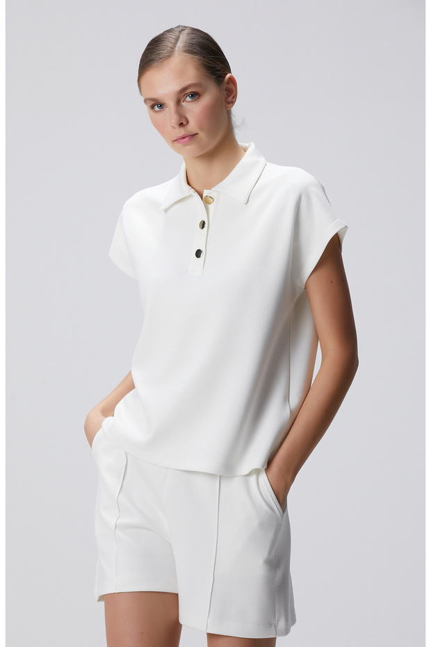 Kırık Beyaz Sweatshirt - 4