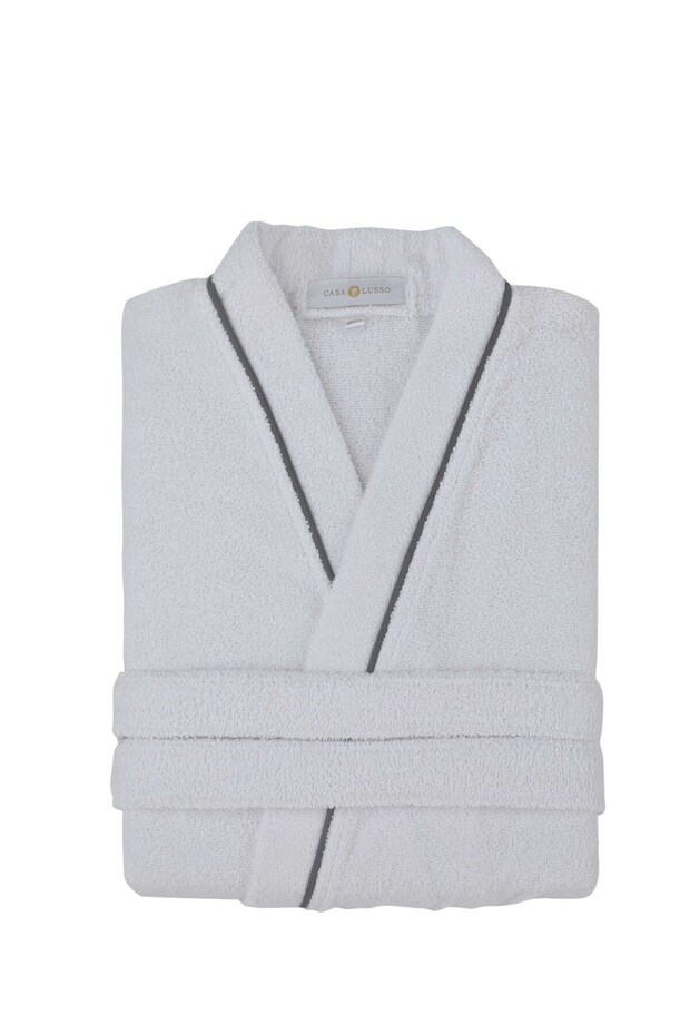 رداء حمام كيمونو منقوش - 1