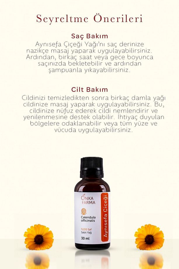 Onka Farma Aynısefa Çiçeği Yağı - %100 Doğal - 30 ml - 5