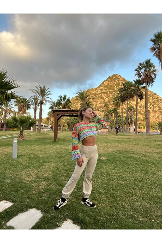 El Örgüsü Crop Top - 3