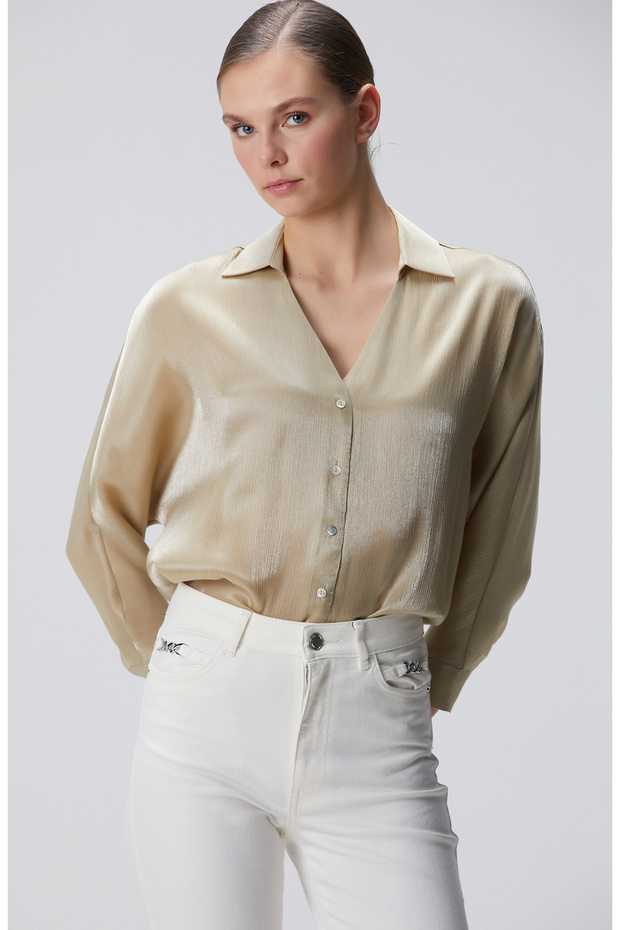 Açık Haki Gömlek - 1