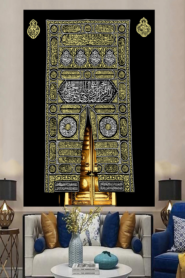 Kabe Kapısı Duvar Örtüsü Duvar Halısı Wall Tapestry - 3