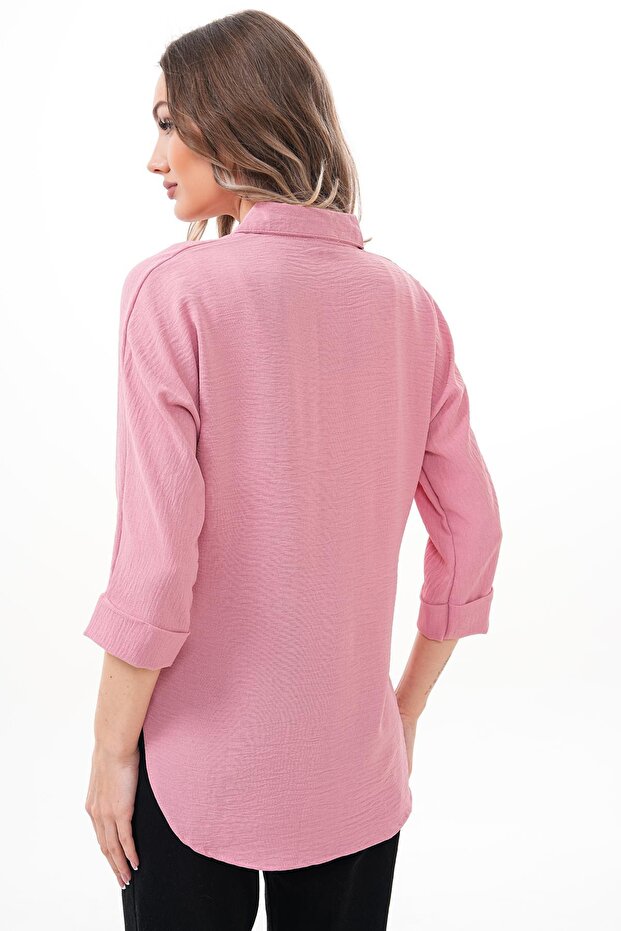 Kadın Dirsek Kol Ayrobin Gömlek 255070 - - 5