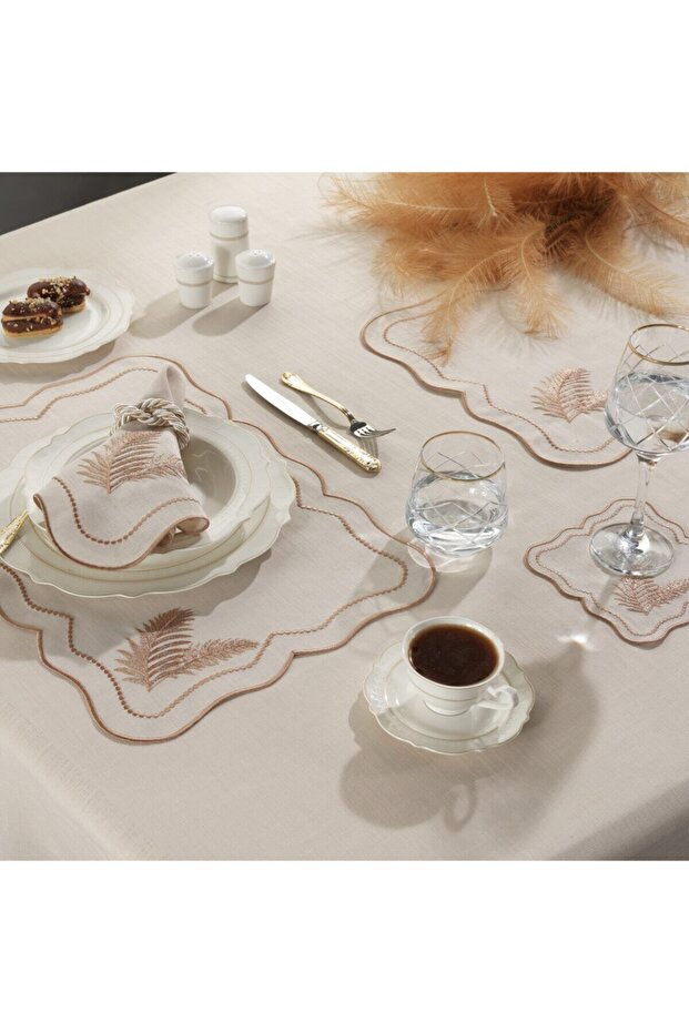 Leaf 2'li Peçete Bej/bej - 5