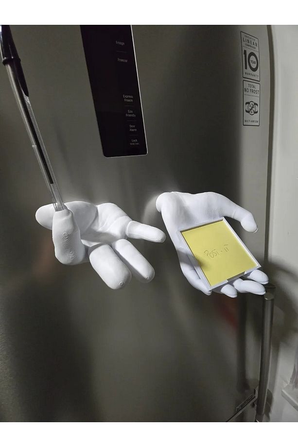 Eğlenceli ve Fonksiyonel Buzdolabı Magneti - Kalem ve Post-it Tutucu - 2