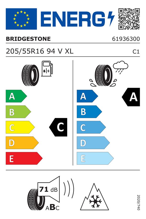 205/55R16 94V XL RFT Blizzak LM005 Driveguard Kış Lastiği (2024 Üretim) - 2