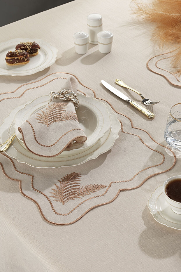 Leaf 2'li Peçete Bej/bej - 2