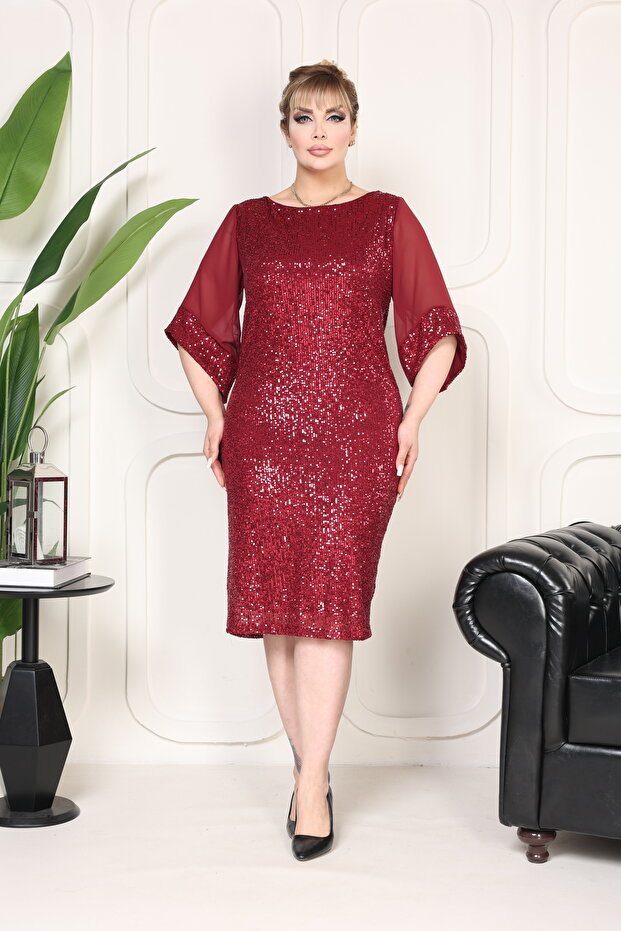 PUL PAYET BLACK EVENING DRESS, SPECIAL DAYS, WEDDING ELITE TREND, NEW, BOAT NECK, ZAR PAYET