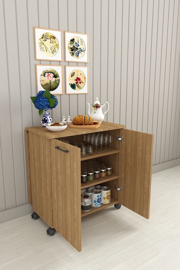 %100 Mdflam 105cm Mutfak Adası Yemek Masası Kahve Köşesi Ma-01 - 2