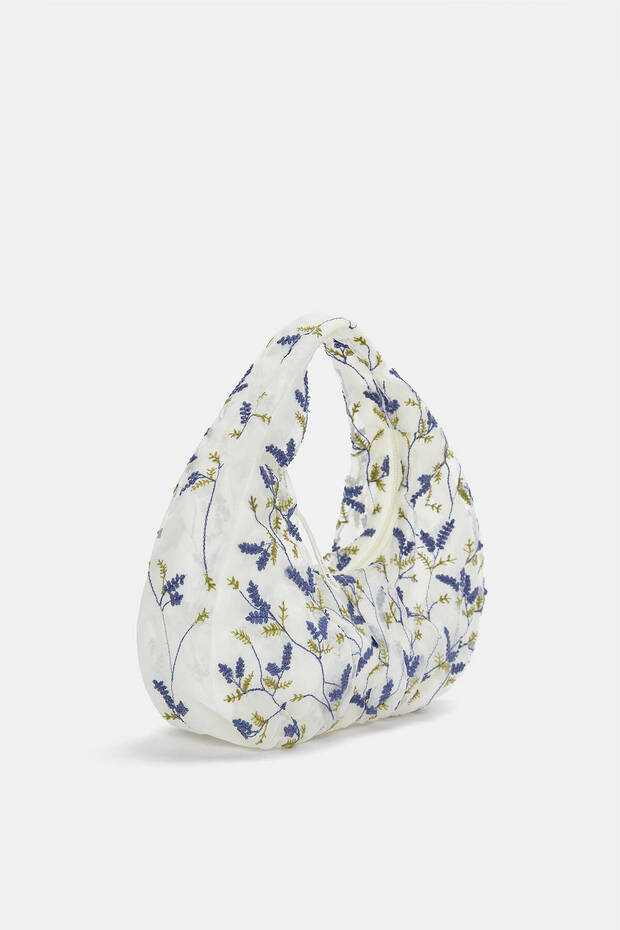 Çiçekli el çantası - 5