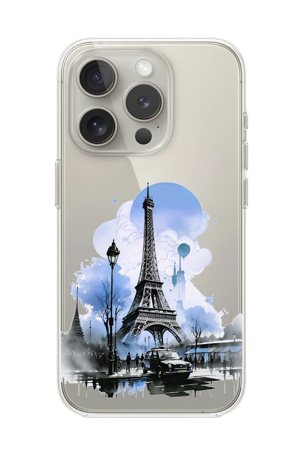 حافظة شفافة متوافقة مع هاتف iPhone 11 Pro بتصميم Paris 2