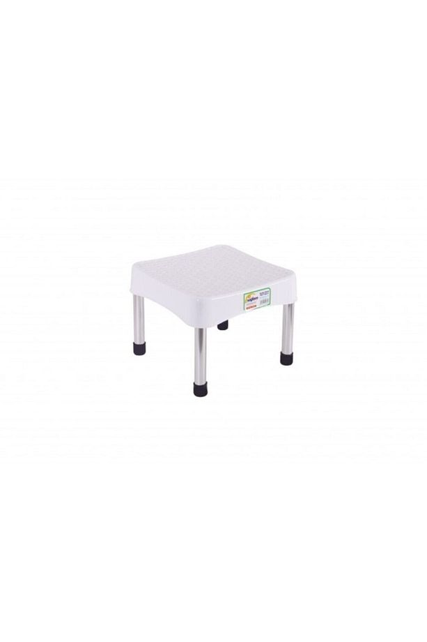 Sağlam Plastik Rattan Alüminyum Ayak Mini Tabure (2 ADET) - 2
