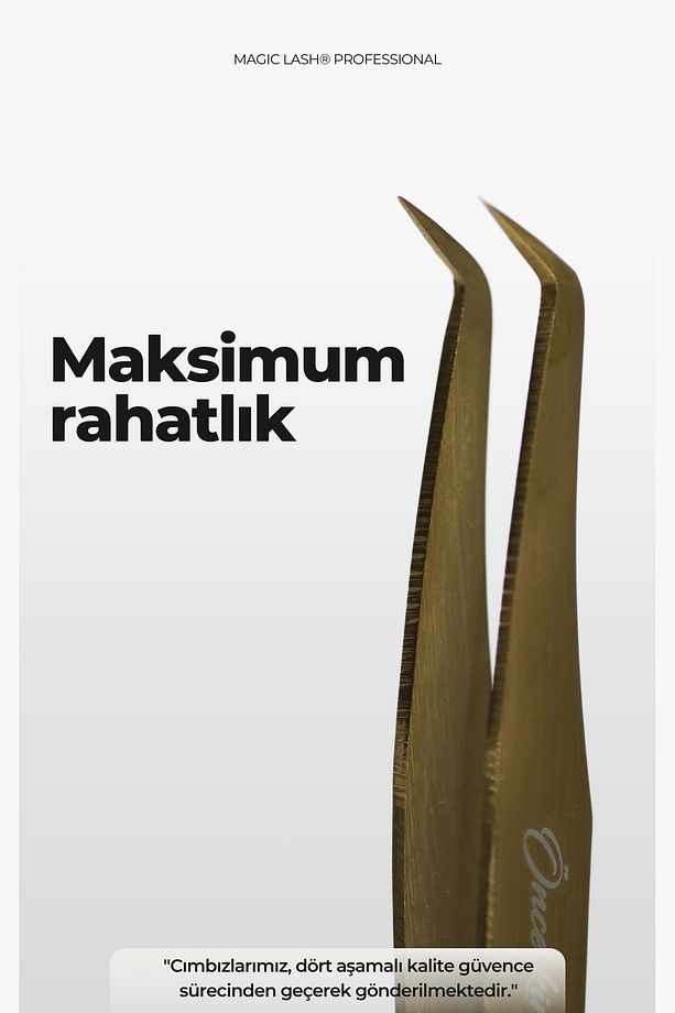 Saphira İnce Uçlu Profesyonel Premium Volume Ipek Kirpik Cımbızı SML-25 - 3