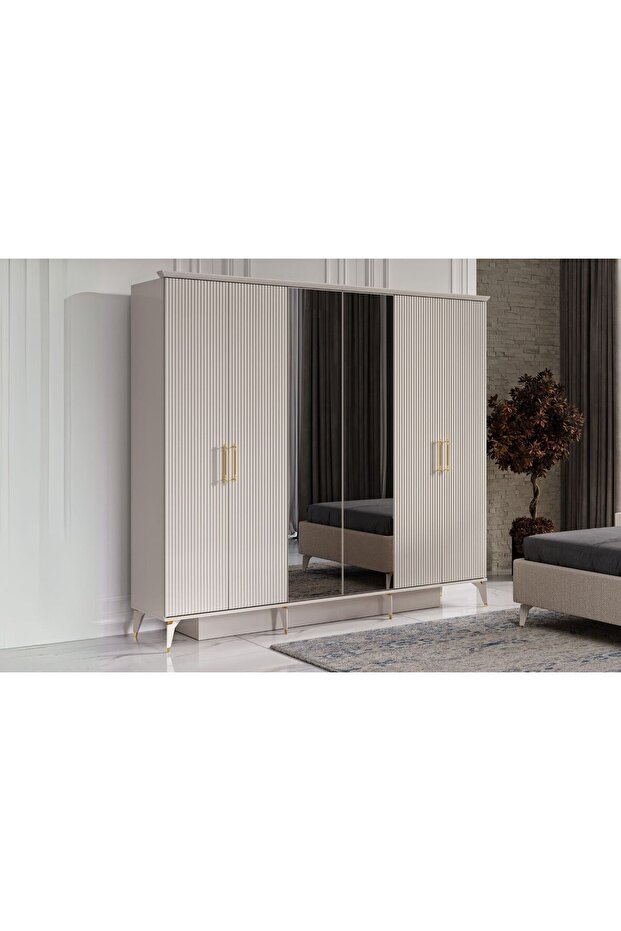 Giza Beige Gardırop - 1