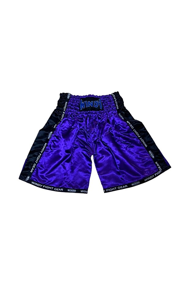 Mor Saten Boks Şortu - 1