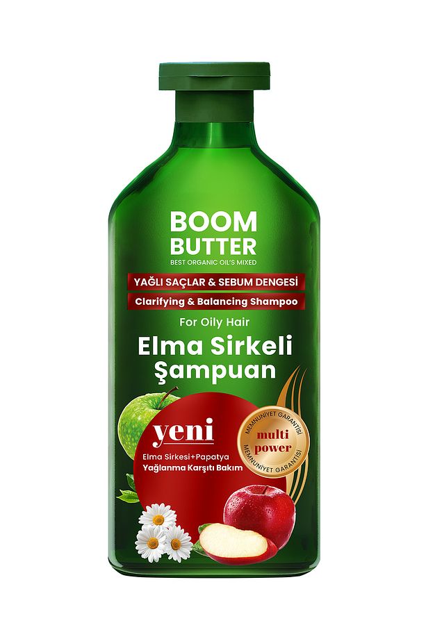 Yağlanma Karşıtı Elma Sirkeli Şampuan 400 ML - 7