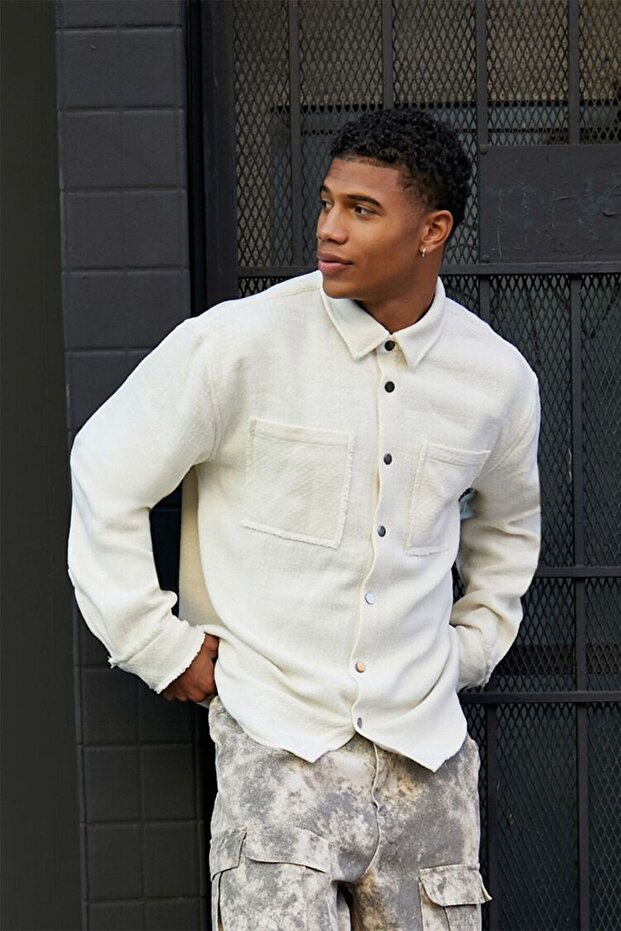 Düşük Omuzlu Gömlek - 1