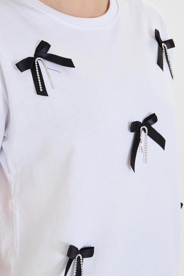 Kurdeleli Basic T-Shirt - 3