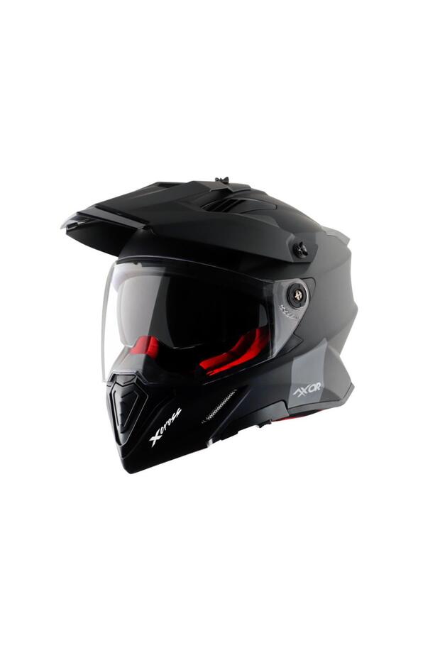 X-cross Dual Vısor Sc - Black Red Kask - 4