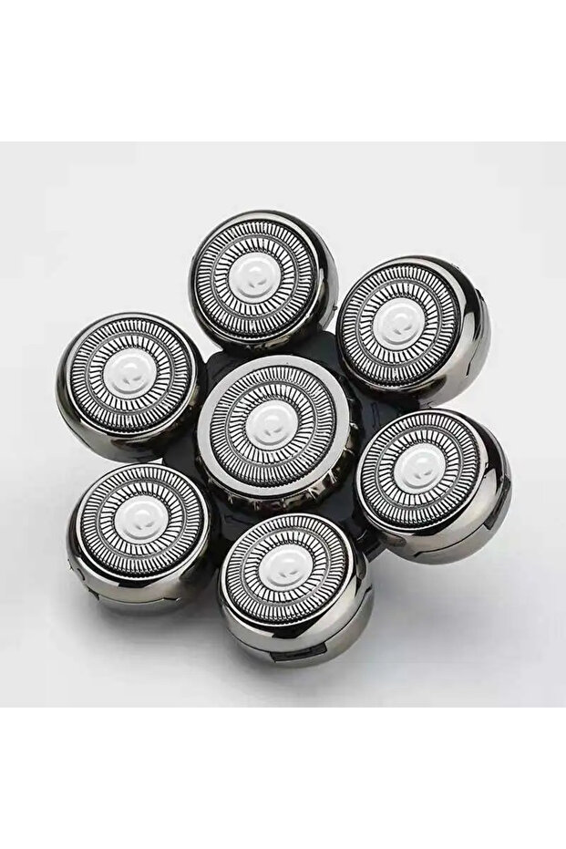 Razor Head Mens 7 Blade Razor Replacement Shaving Heads Floating Washable Electric 7D Shavers Trimme