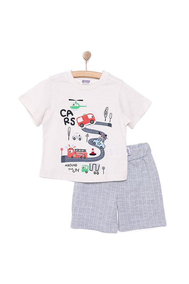 Fun World 3D Erkek Tshirt-Şort Erkek Bebek - 1