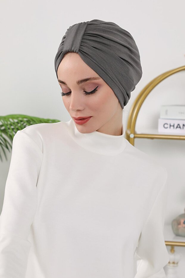قبعة أنيقة ومريحة لجميع الفصول، أنثراسيت، B-68O