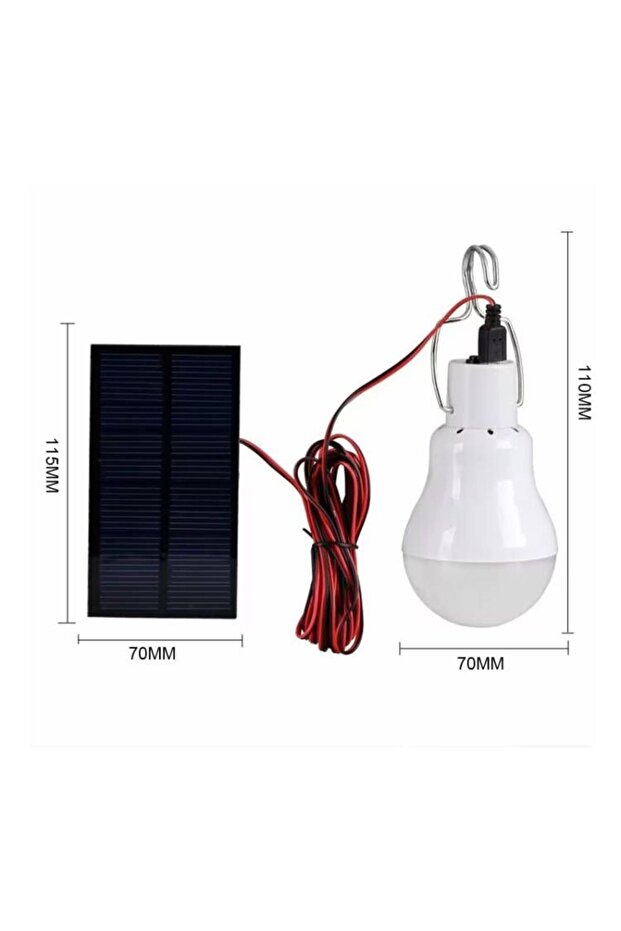 مصباح LED يعمل بالطاقة الشمسية 1/2 قطعة مع خطاف إضاءة للتخييم في الهواء الطلق ومقاوم للماء ومصباح شمسي موفر للطاقة.