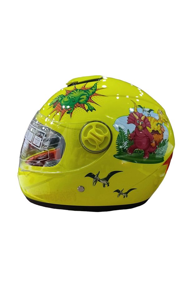 -sy118 Çocuk Kask Dino Yellow - 1