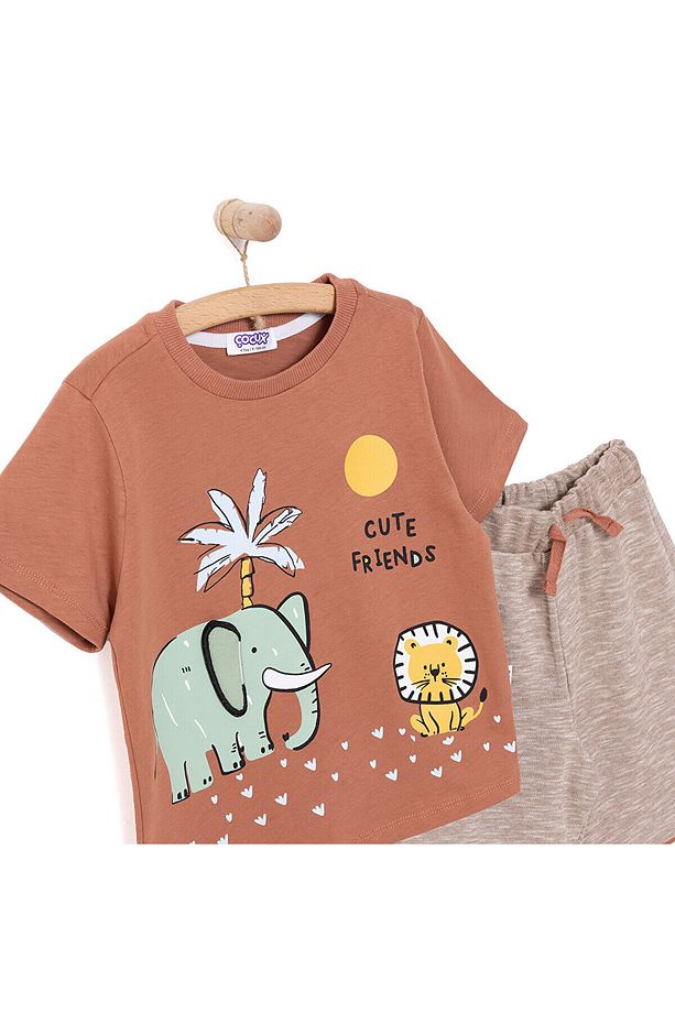 Fun World 3D Erkek Tshirt-Şort Erkek Bebek - 3