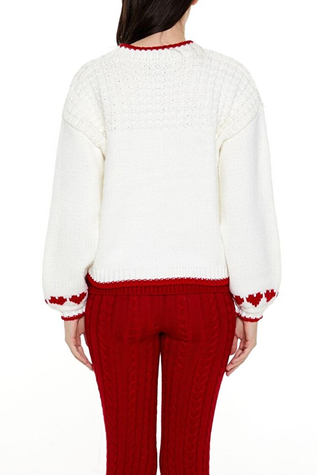 Kalp Desenli Kazak - 3