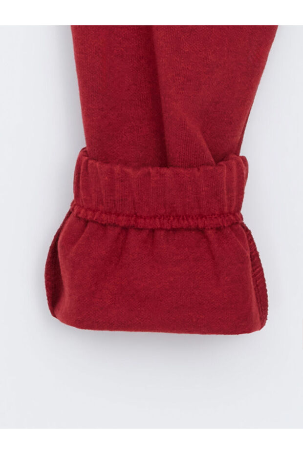 LCW ECO Bordo Beli Lastikli Erkek Çocuk Jogger Eşofman Altı - 2