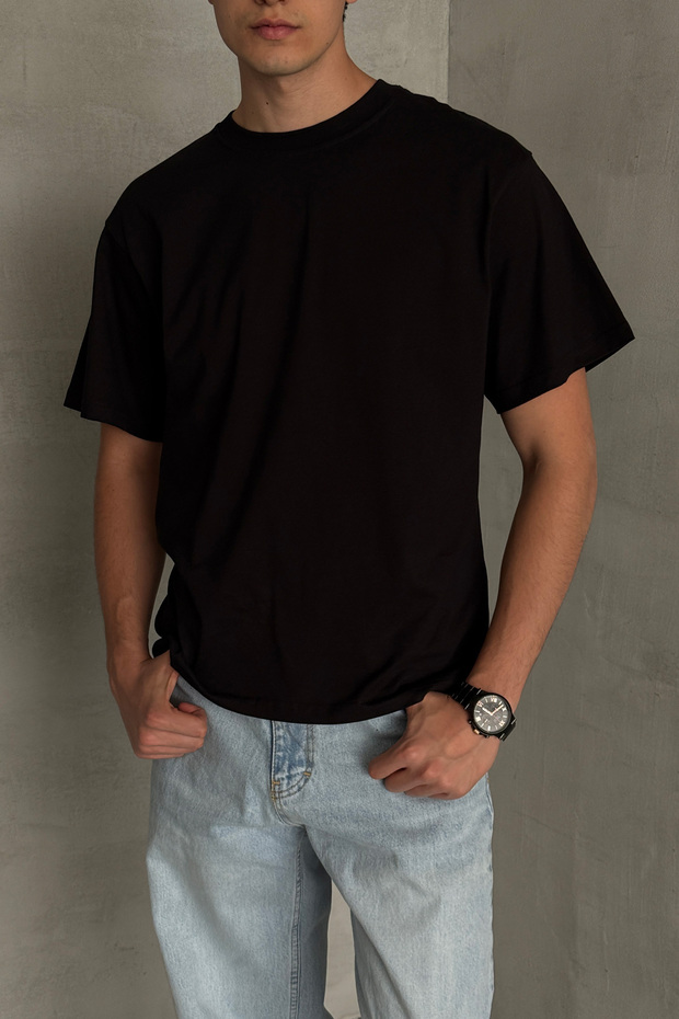 Ανδρικό μπλουζάκι Basic Oversize 100% βαμβάκι - 3