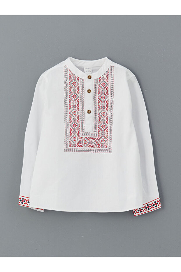 LCW İşlemeli Erkek Çocuk Gömlek - 1